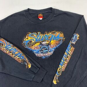 Sturgis Black Hills Rally 2013 Long Sleeve T Shirt XL Hot Leathers Motorcycle